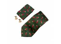 JP TIE, HANKY AND CUFFLINKS GIFT SET CARTRIDGE - GREEN