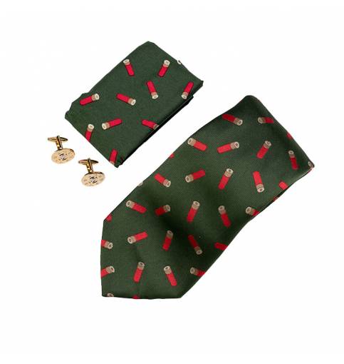 JP TIE, HANKY AND CUFFLINKS GIFT SET CARTRIDGE - GREEN