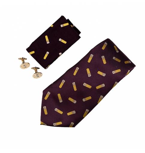 JP TIE, HANKY AND CUFFLINKS GIFT SET CARTRIDGE - WINE