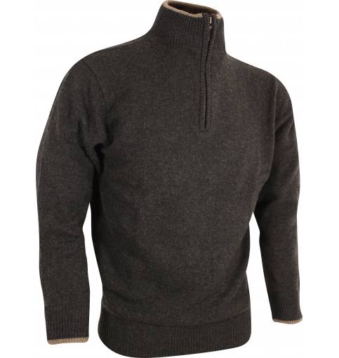 Jack Pyke Zip Knit Jumper in Olive