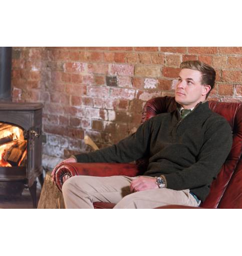 Jack Pyke Zip Knit Jumper in Navy