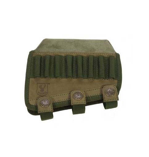 Riserva Cordura Green Cheek Piece/ Comb Raiser With Bullet Loops