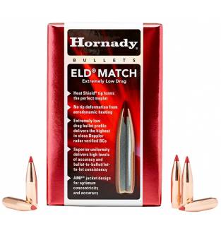 Hornady ELD Match 22/.224" 52gr BT (Box of 100)