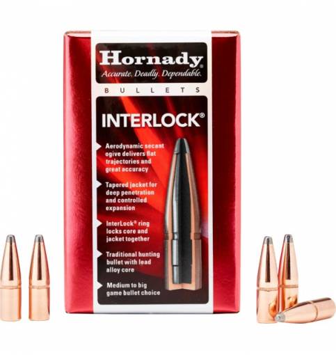 Hornady InterLock 30/.308" 150gr BT Spire Point w/Cann (Box of 100)