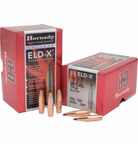 Hornady ELD-X 30/.308" 178gr BT (Box of 100)