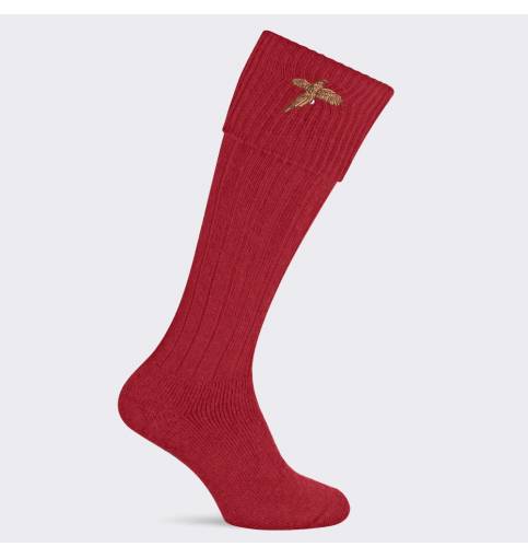 Pennine Stalker Burgundy Pheasant Sock