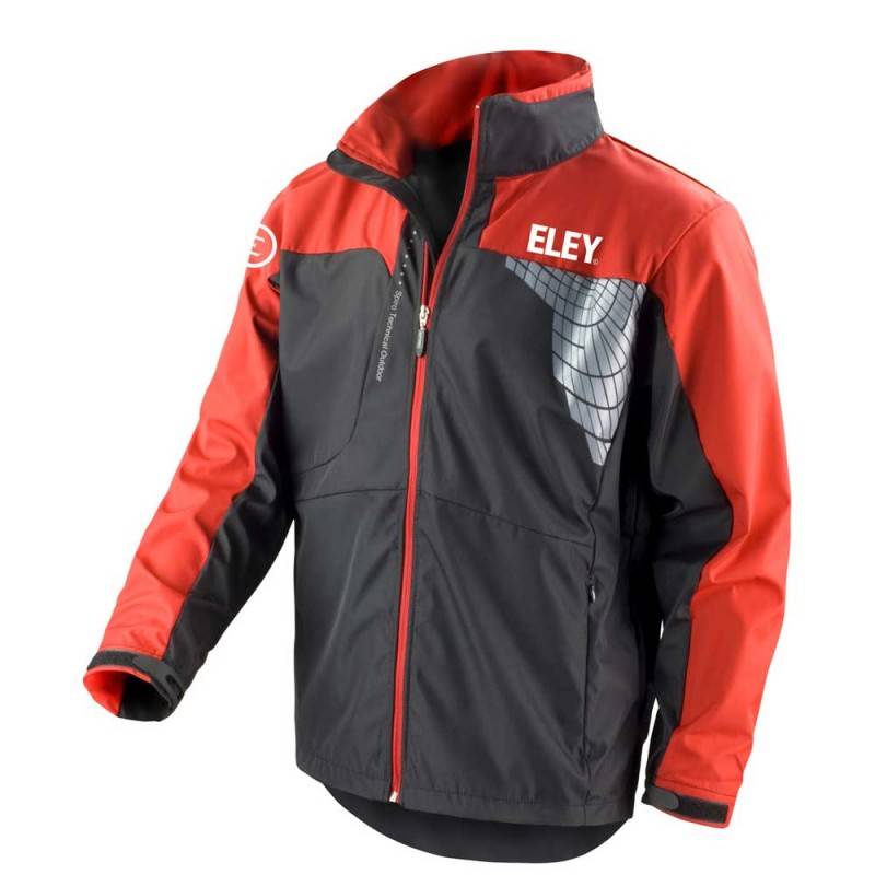 ELEY Tech Soft Shell Jacket Black/Red | Shooting Sports UK
