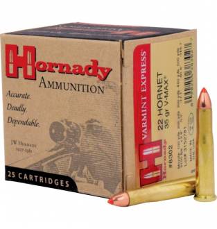 Hornady Varmint Express .22 Hornet 35gr V-MAX (Box of 25)