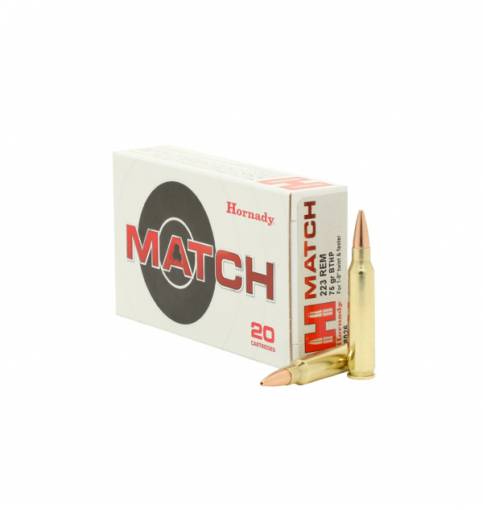 Hornady Match .223 Rem 75gr BT HP (Box of 20)
