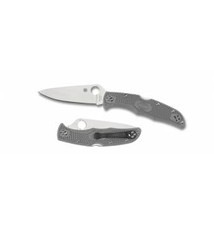 Spyderco Endura 4 LWT Plain Edge Grey FRN 3.8"