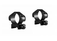HAWKE OPTICS PRECISION STEEL RING MOUNTS  Weaver, 30mm Diameter, Medium (Nut)
