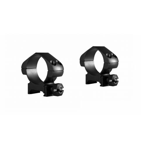 HAWKE OPTICS PRECISION STEEL RING MOUNTS  Weaver, 30mm Diameter, Medium (Nut)
