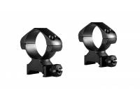 HAWKE OPTICS PRECISION STEEL RING MOUNTS Weaver, 30mm Diameter, High (Nut)