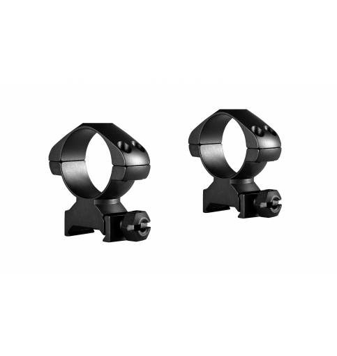 HAWKE OPTICS PRECISION STEEL RING MOUNTS Weaver, 30mm Diameter, High (Nut)
