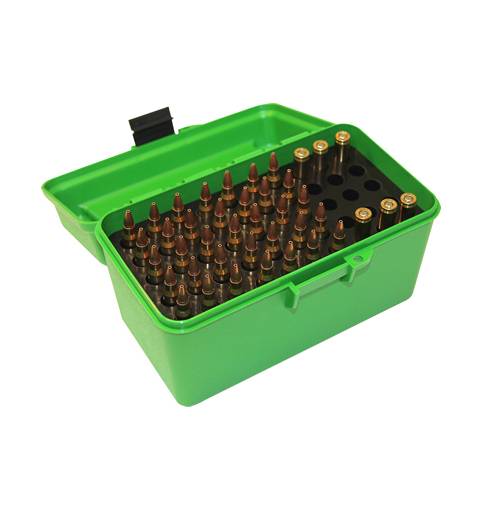 MTM Case-Gard H50RS Rifle Ammo Box with Handle Green