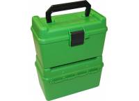 MTM Case-Gard H50RL Rifle Ammo Box with Handle Green
