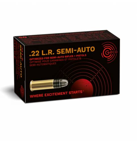 Geco .22lr Semi Auto RN 40Gr (Box of 50)