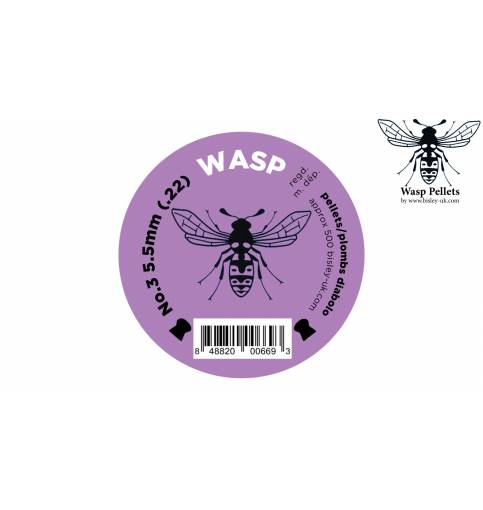 Wasp 5.5 Purple .22 Pellets Tins of 250