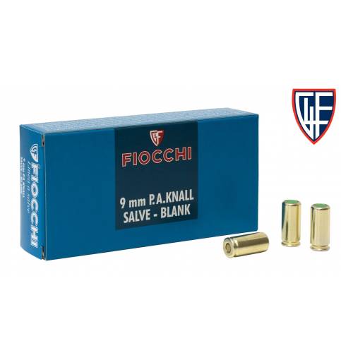 Fiocchi 9mm P.A.K Semi Auto Blanks (Box of 50)