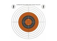 Bisley 17cm Single Targets Economy Card Grade 2 Pack of 100