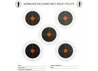 Bisley 17cm Five Targets Economy Card Grade 2 Pack of 100