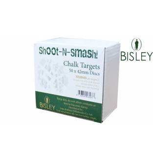 Bisley Chalk Targets Shoot-N-Smash 42mm Box of 50