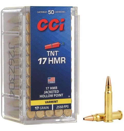 CCI .17 HMR 17gr TNT Hollow Point (Box of 50)