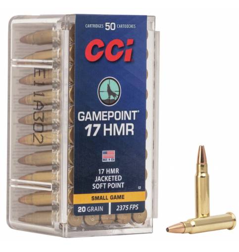 CCI .17 HMR Game Point 20gr (Box of 50)