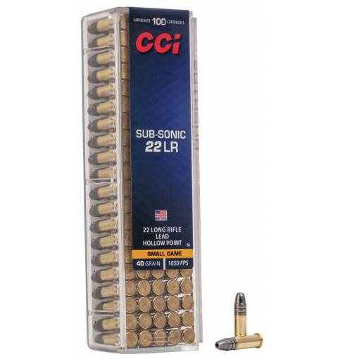 CCI .22 LR Subsonic 40gr Hollow Point (Box of 100)