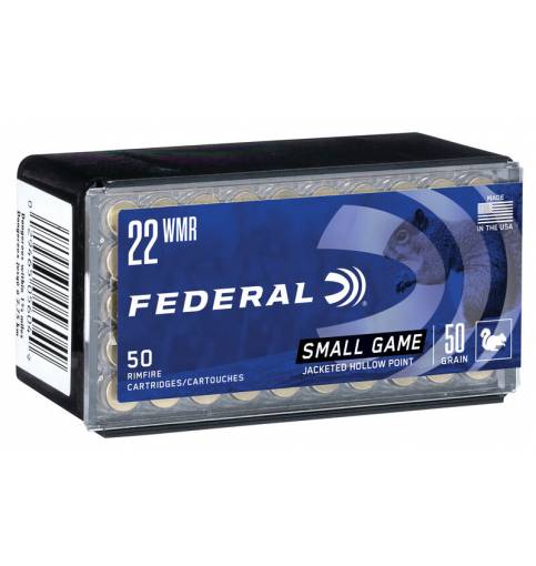 Federal .22 WMR Game-Shok 50gr Copper Jacketed Hollow Point  (Box of 50)
