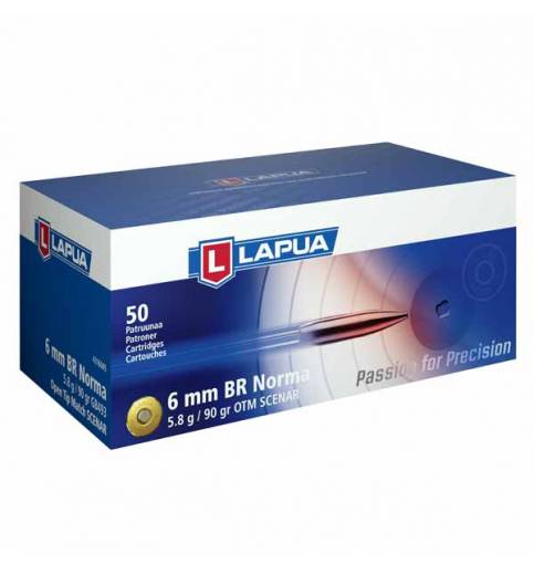 Lapua 6mm BR Norma 90gr Match Scenar (Box of 50)