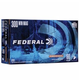 Federal .300 Win Mag Power-Shok 180gr Speer Hot-Cor Soft Point (Box of 20)