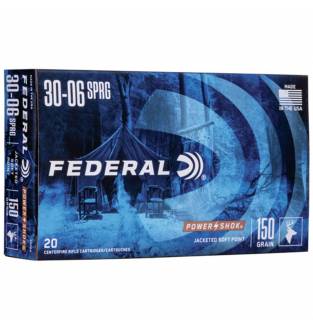Federal .30-06 Power-Shok 150gr Soft Point (Box of 20)