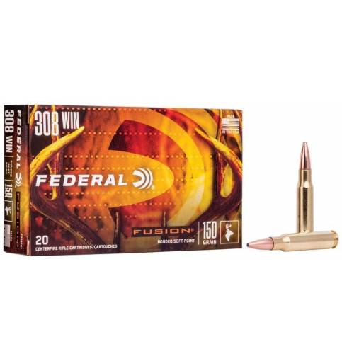 Federal .308 FUSION 150gr Soft Point  (Box of 20)