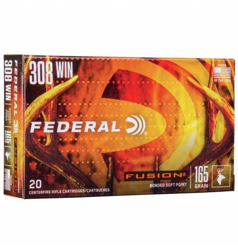 Federal .308 FUSION 165gr Soft Point (Box of 20)