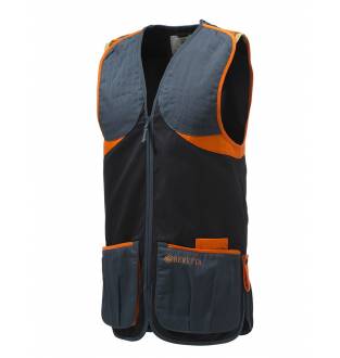 Beretta Full Cotton Vest - Black/Orange