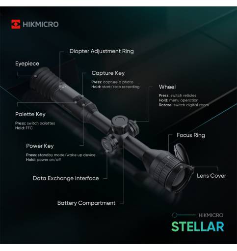 HIK Micro Stellar 35mm Thermal Rifle Scope - SH35