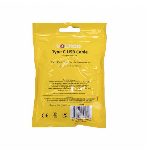 Voltico TypeC & USB Cable 3M
