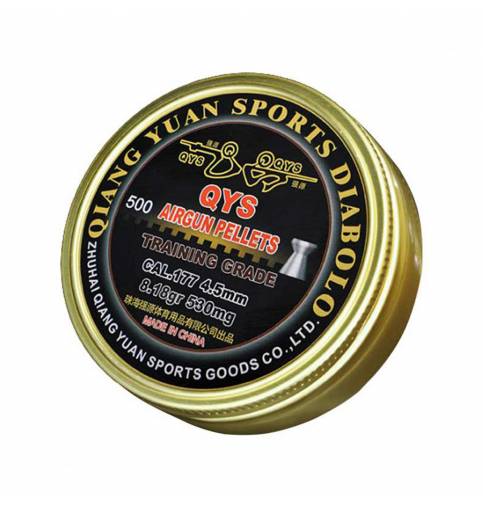 QYS Training Flat Nose .177 4.5 8.18gr (500)