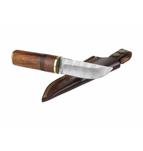 Njord Petri Damascus Puukko Knife