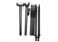 Mjoelner Fenris I, 4-legs shooting stick black alu. traveler