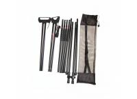 Mjoelner Fenris I, 4-legs shooting stick black alu. traveler