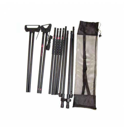 Mjoelner Fenris I, 4-legs shooting stick black alu. traveler
