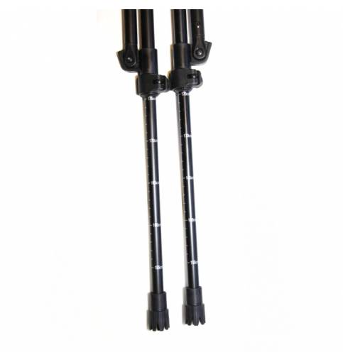 Mjoelner Fenris I, 4-legs shooting stick black alu. traveler