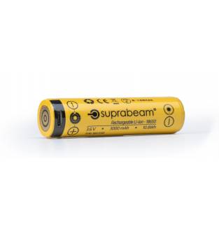 Suprabeam Rechargeable battery 18650/3000 mAh with integr. USB-C charging forQ3r