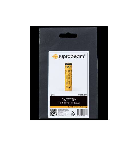 Suprabeam Rechargeable battery 18650/3000 mAh with integr. USB-C charging forQ3r
