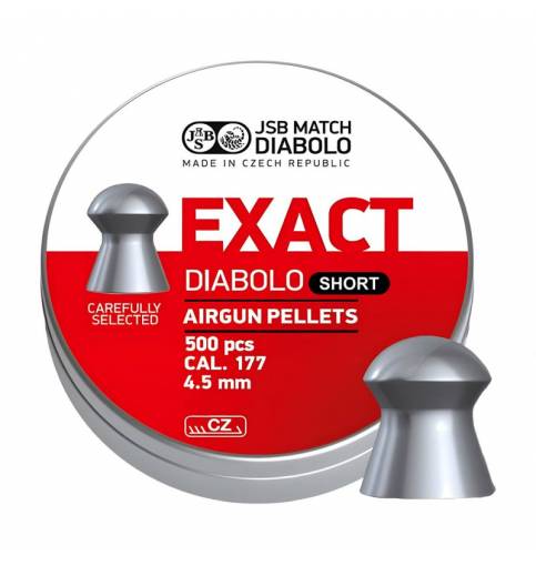 JSB Diabolo Exact Short 177 / 4.52 / 8.44gr (Qty 500)