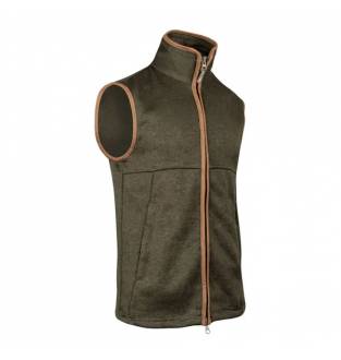 JACK PYKE MELANGE FLEECE GILET DARK OLIVE
