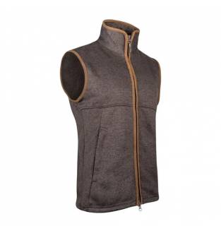 JACK PYKE MELANGE FLEECE GILET BROWN