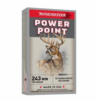 Winchester 243Win POWER POINT 100gr - Box of 20